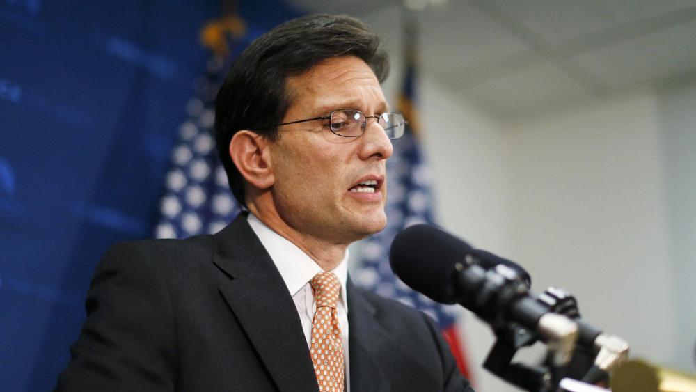 Image: U.S. House Majority Leader Cantor discusses Primary election defeat during news conference on Capitol Hill in Washington