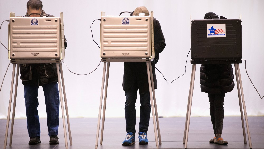 Image: Voters Go To The Polls In Illinois Presidential Primary