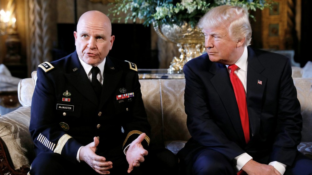 Image: Trump announces Army Lt. Gen. H.R. McMaster as his National Security Adviser at his Mar-a-Lago estate in  Palm Beach, Florida