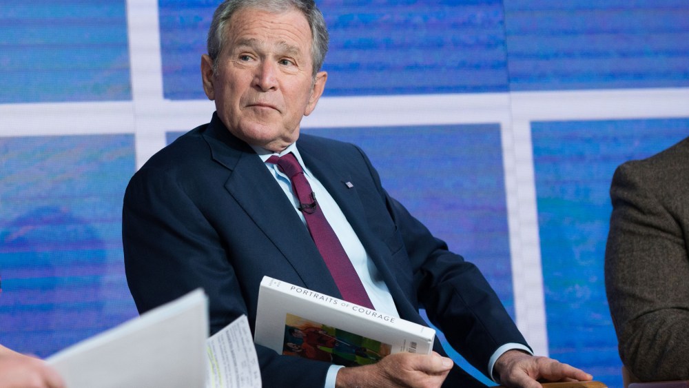 Image: Former President George W. Bush is interviewed on the TODAY show
