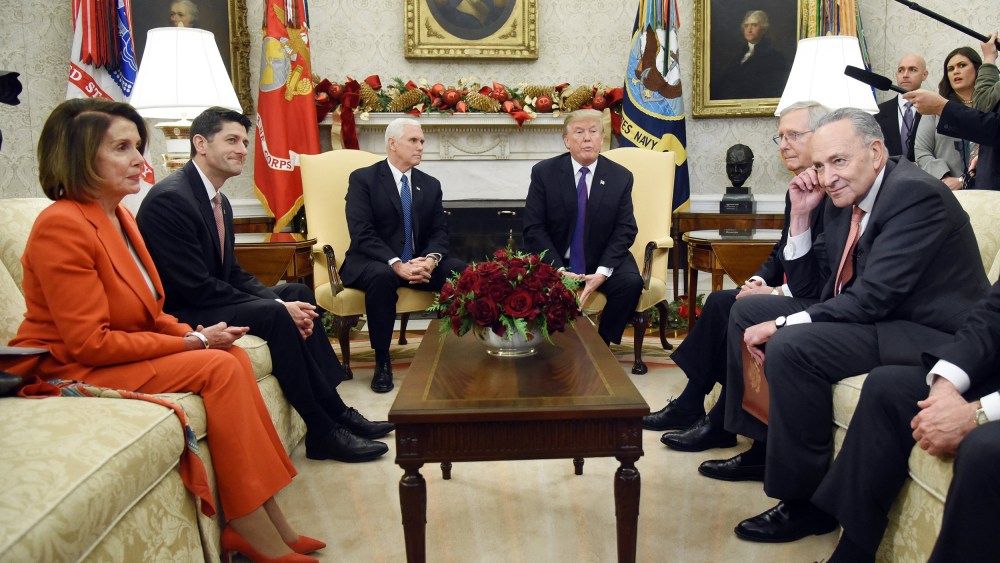 Image: President Donald Trump and Vice President Mike Pence meet with Congressional leadership   - DC