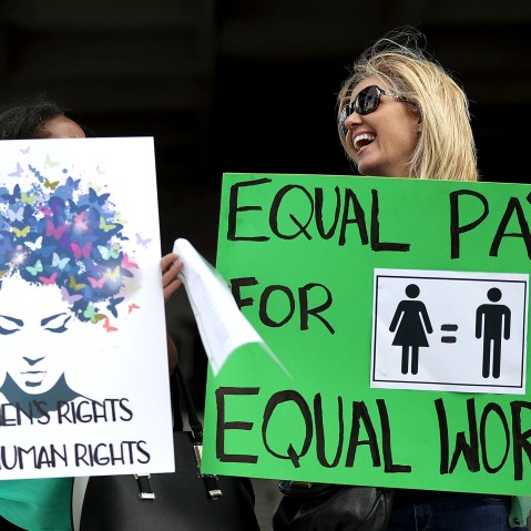 Rally To Support Equal Pay For Equal Work