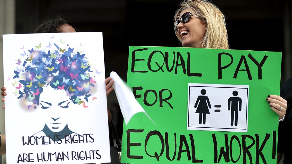 Rally To Support Equal Pay For Equal Work
