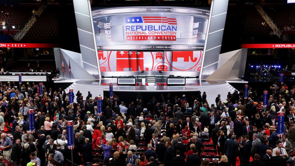Image: The Republican National Convention stage