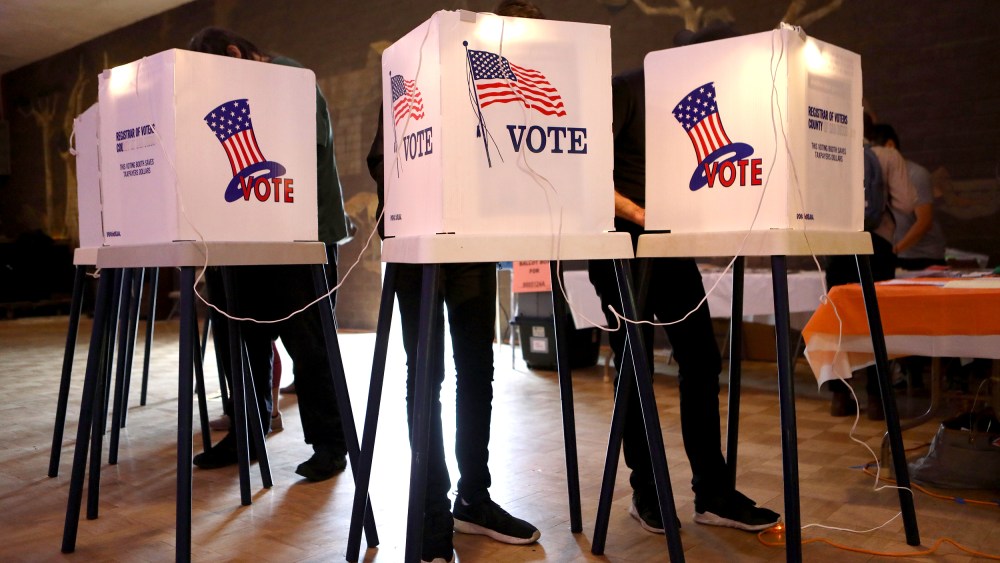 Voters In California Head To Polls To Cast Ballots In State's Primary Election