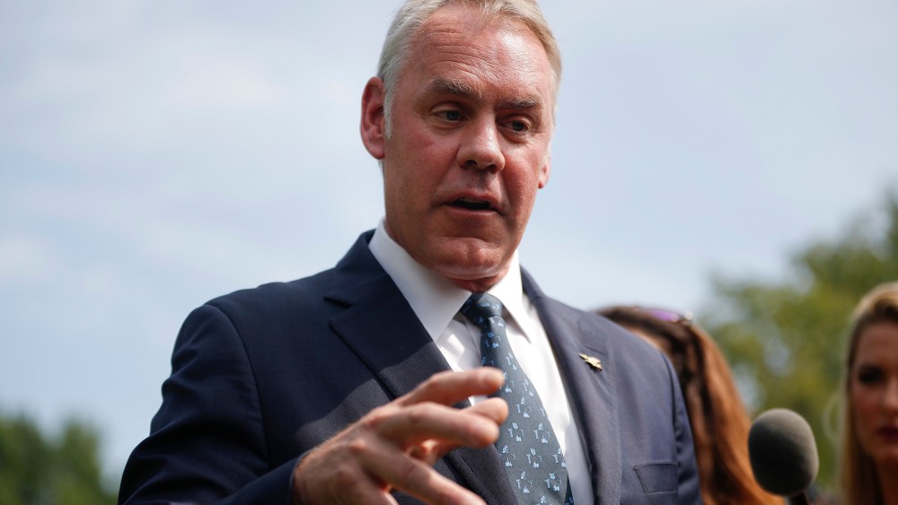 Image: Ryan Zinke