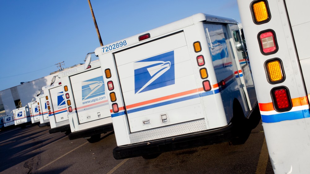 USPS delivery trucks