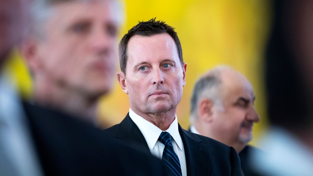 Image: United States Ambassador to Germany Richard Grenell attends a reception in Berlin on Jan. 14, 2019.