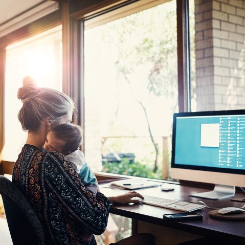 Balancing a new business and a new baby