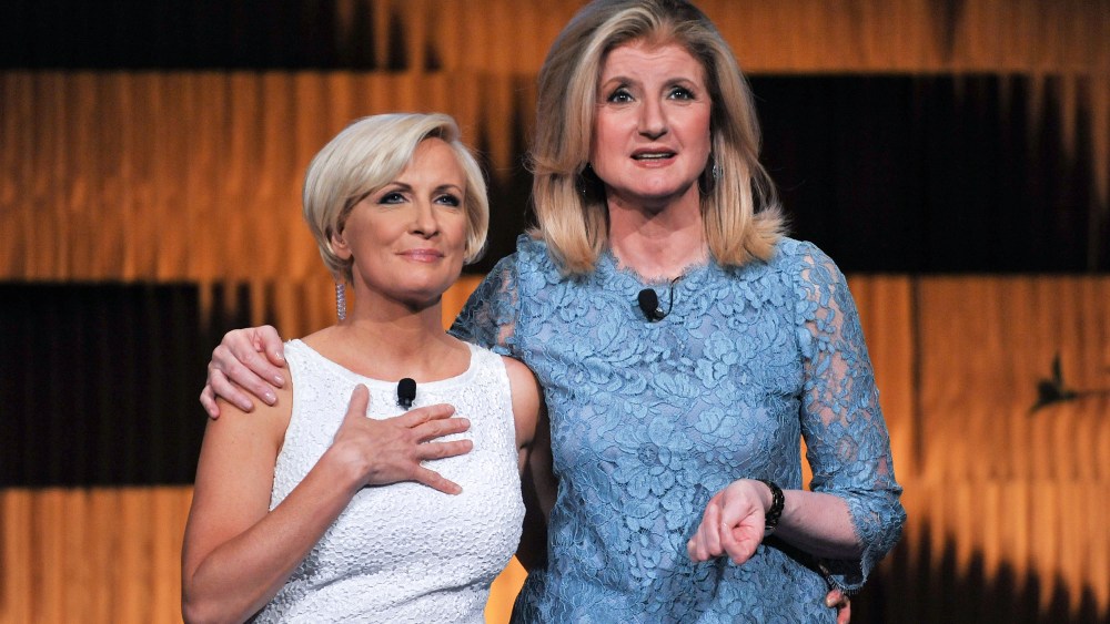 Mika Brzezinski and Arianna Huffington attend THRIVE