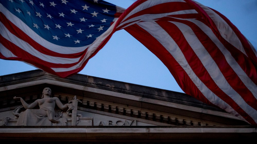 Image: American Flag, Justice Deptarment