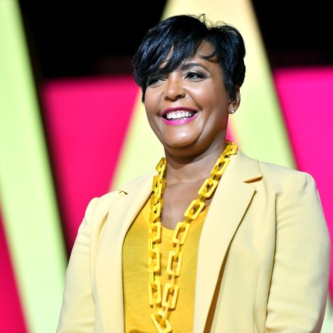 Image: Atlanta Mayor Keisha Lance Bottoms speaks at the ESSENCE Festival in New Orleans on July 6, 2019.