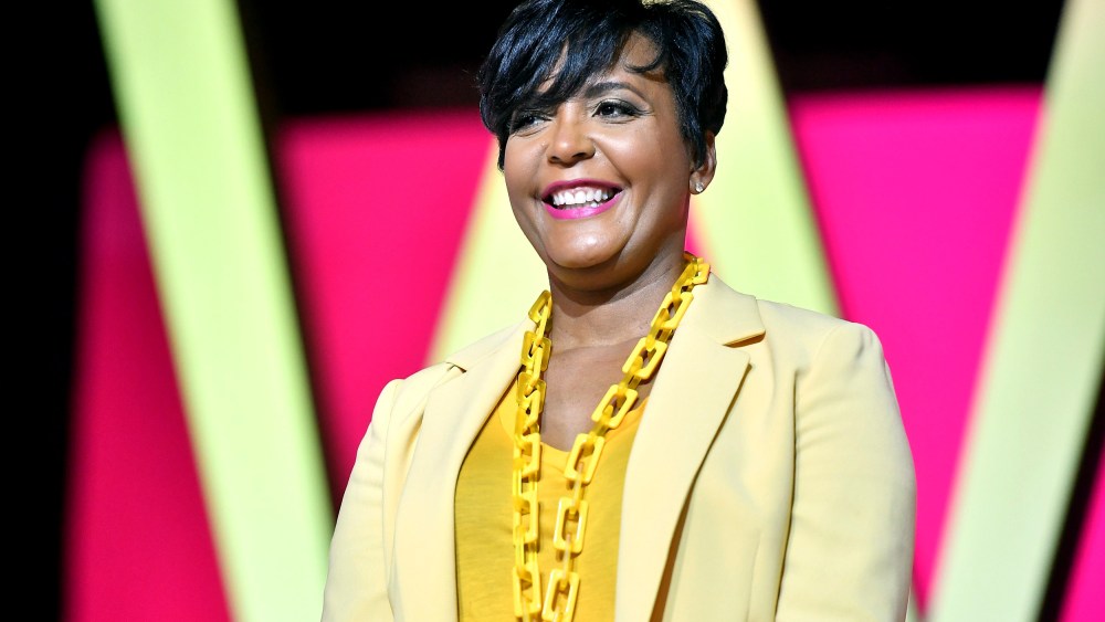 Image: Atlanta Mayor Keisha Lance Bottoms speaks at the ESSENCE Festival in New Orleans on July 6, 2019.
