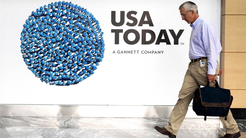 Image: FILES-US-MEDIA-NEWSPAPER-TAKEOVER-GANNET-TRIBUNE