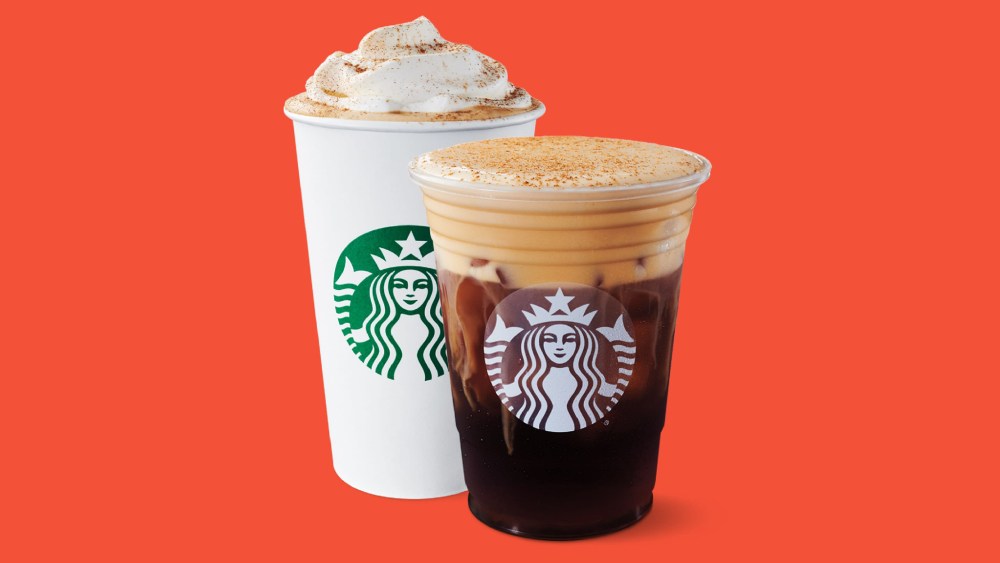Starbucks Pumpkin Spice Latte and the Pumpkin Cream Cold Brew.