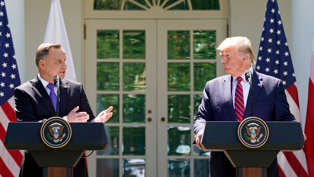 Image: FILE PHOTO: U.S. President Trump and Poland's President Duda hold joint news conference at the White House in Washington