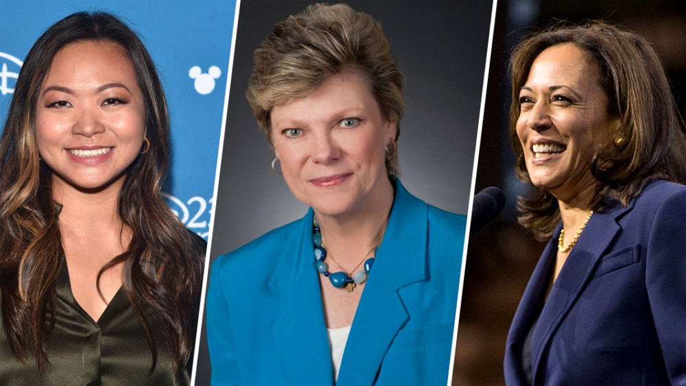 Adele Lim, Cokie Roberts and Kamala Harris.
