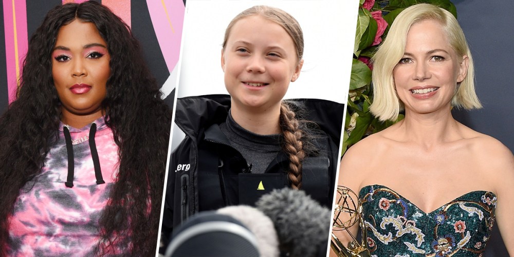 Image: Lizzo, Greta Thunberg and Michelle Williams