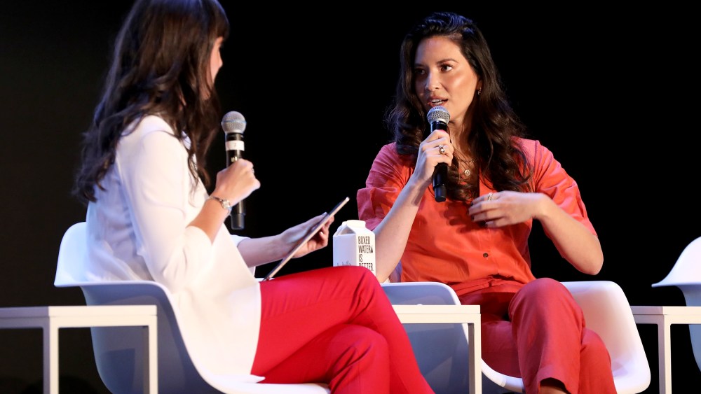 Image: ForbesWomen editor Maggie McGrath interviews Olivia Munn at the Forbes 30 Under 30 Summit in Detroit on Oct. 27, 2019.
