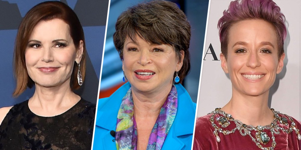 Image: Geena Davis Valerie Jarrett Megan rapinoe