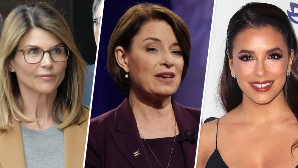 Image: Lori Loughlin Amy Klobuchar Eva longoria
