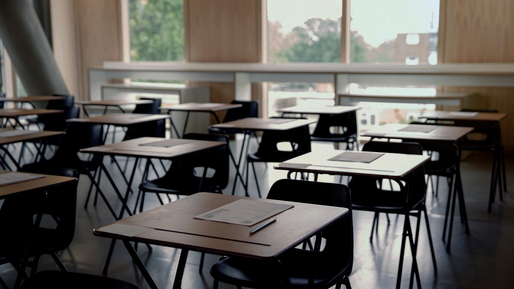 Image: Empty classroom