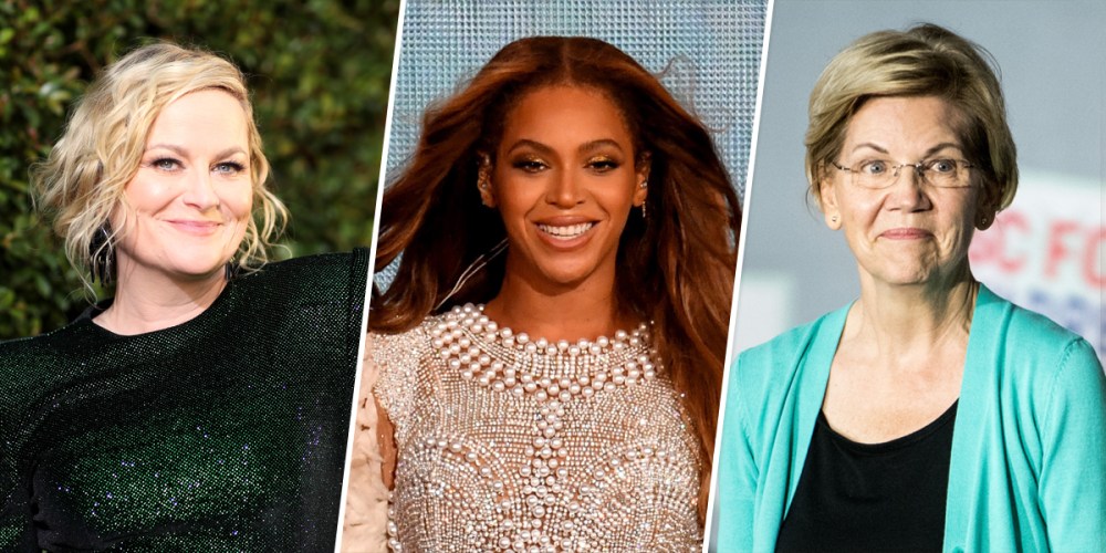 Amy Poehler, Beyonce and Elizabeth Warren