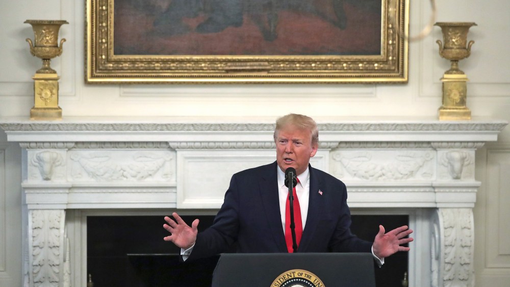 Image: President Trump Delivers Remarks At White House Business Session With Nation's Governors