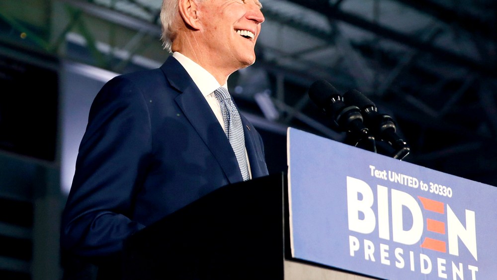 Image: Democratic U.S. presidential candidate and former Vice President Joe Biden addresses supporters at his South Carolina primary night rally in Columbia, South Carolina, U.S.
