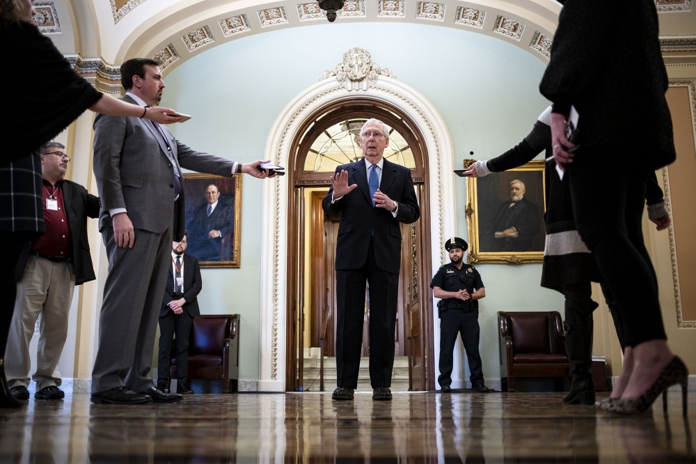 U.S. Senate Meets As Virus Rescue Plan Stalls