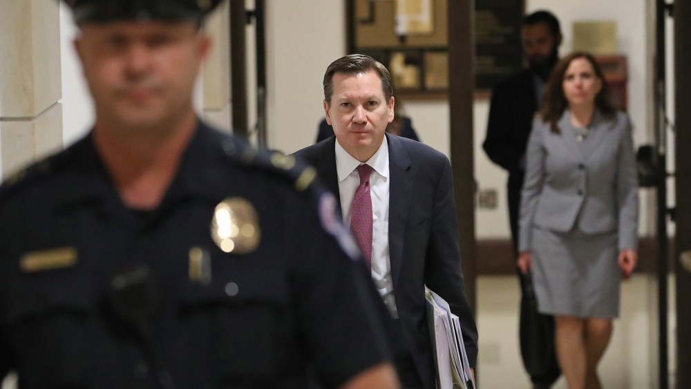Inspector General Michael Atkinson Appears Before House Permanent Select Committee On Intelligence For Closed Door Briefing