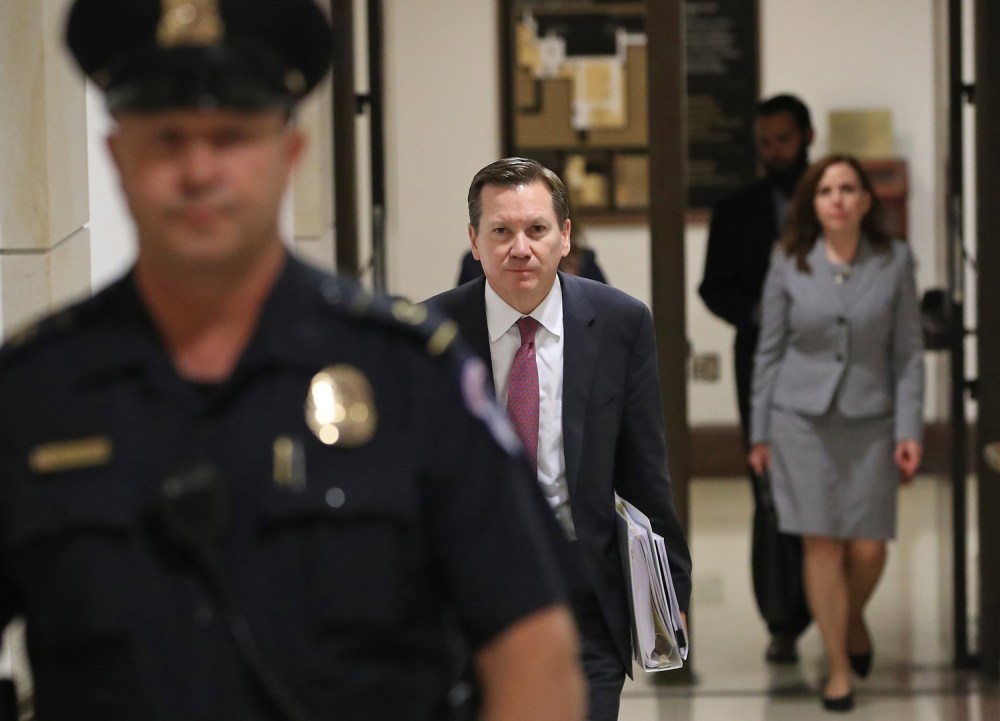 Inspector General Michael Atkinson Appears Before House Permanent Select Committee On Intelligence For Closed Door Briefing