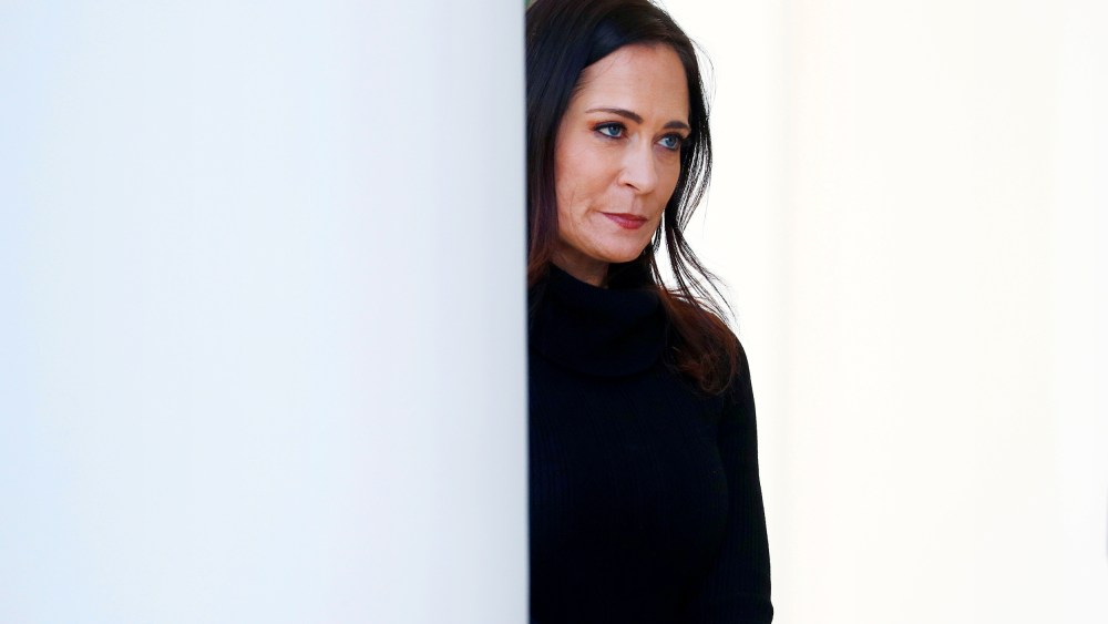 Image: White House Press Secretary Stephanie Grisham on the colonnade of the White House on Nov. 25, 2019.