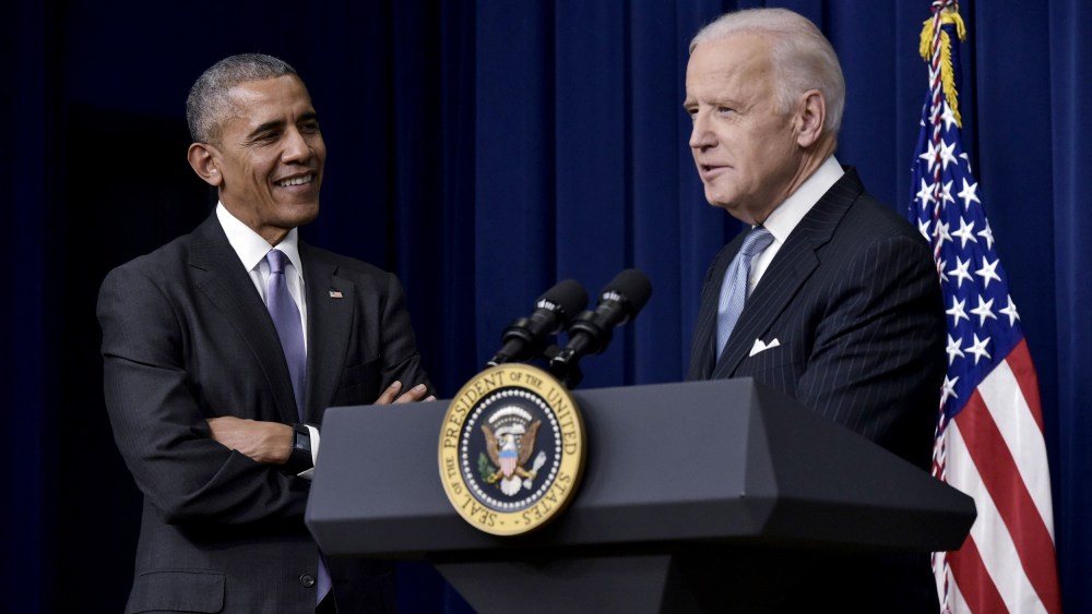 Image: Vice President Joe Biden and President Barack Obama at the White House in 2016.