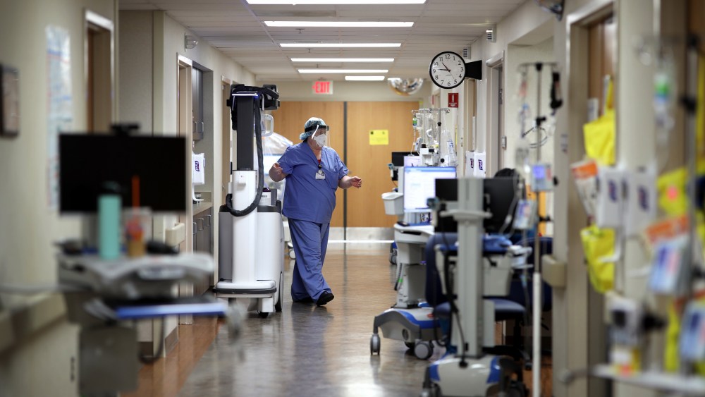 Image: Medical Workers Inside Maryland Hospital Work During Coronavirus Pandemic