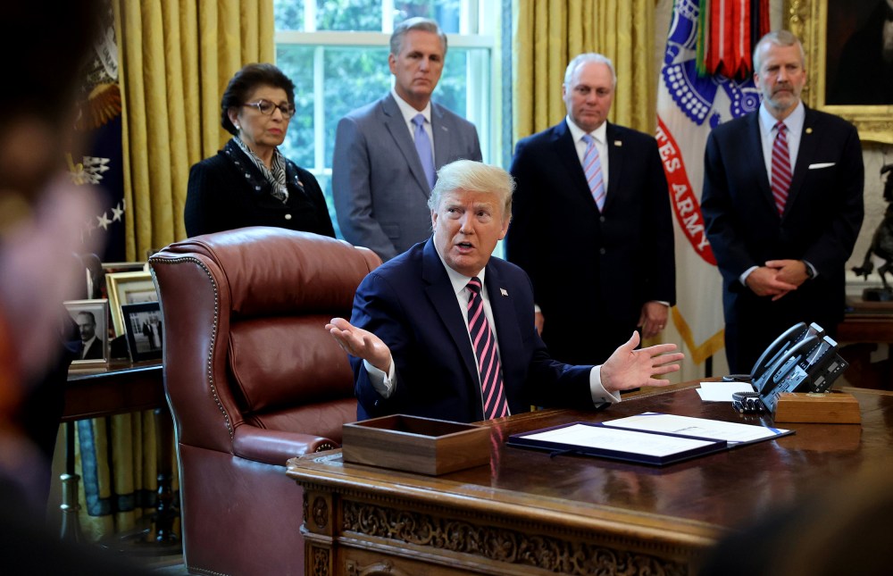 Image: U.S. President Trump participates in coronavirus relief bill signing ceremony at the White House in Washington