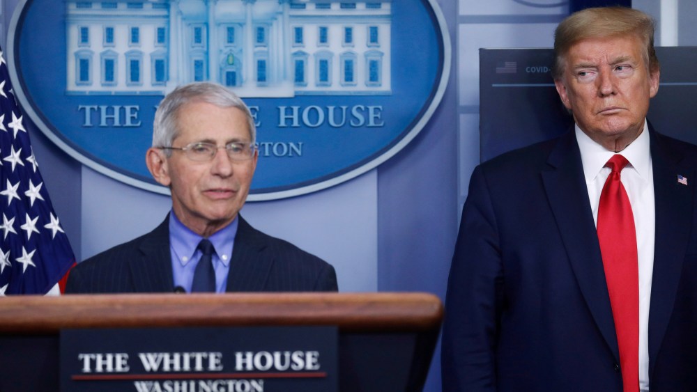 Image: Anthony Fauci Donald Trump