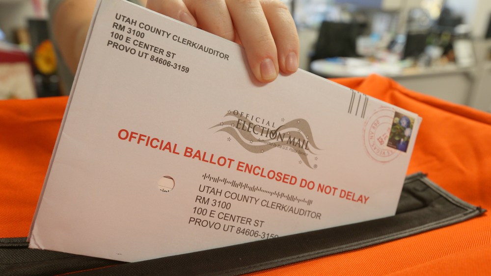 Image: Utah mail in vote ballot