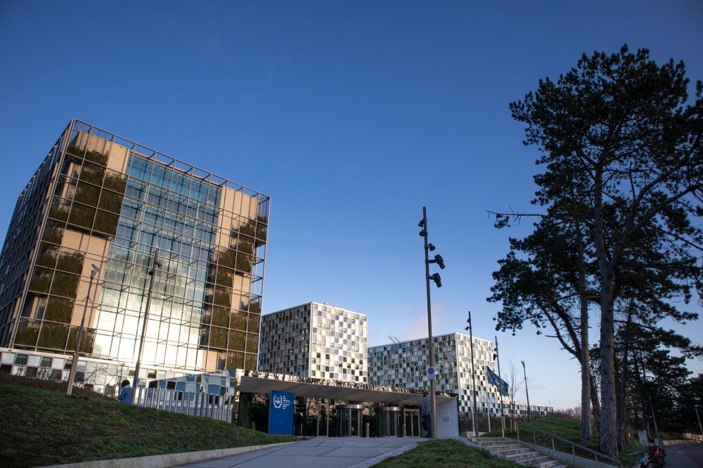 The International Criminal Court in The Hague, Netherlands.