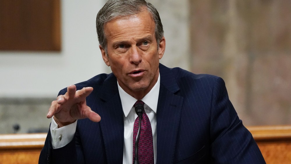 Sen. John Thune, R-S.D., during a hearing in Washington