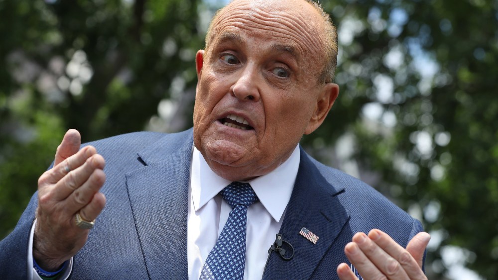 Image: Rudy Giuliani Speaks To Media Members At The White House
