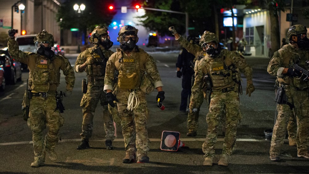 Protest against racial inequality in Portland