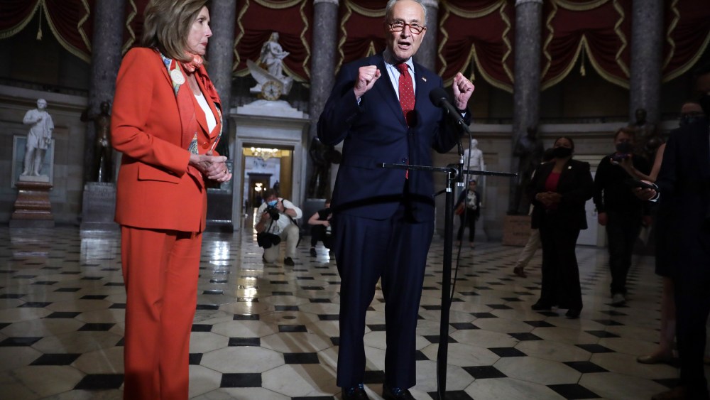 Image: Senate Minority Leader Charles Schumer and House Speaker Nancy Pelosi