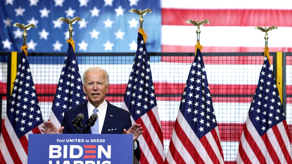 Image: Presidential Candidate Joe Biden Holds Campaign Event In Pittsburgh