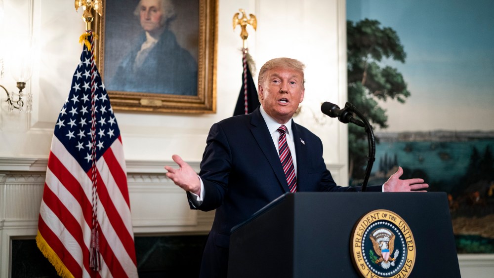 Image: President Donald Trump announces his list of potential Supreme Court nominees in the Diplomatic Reception Room of the White House