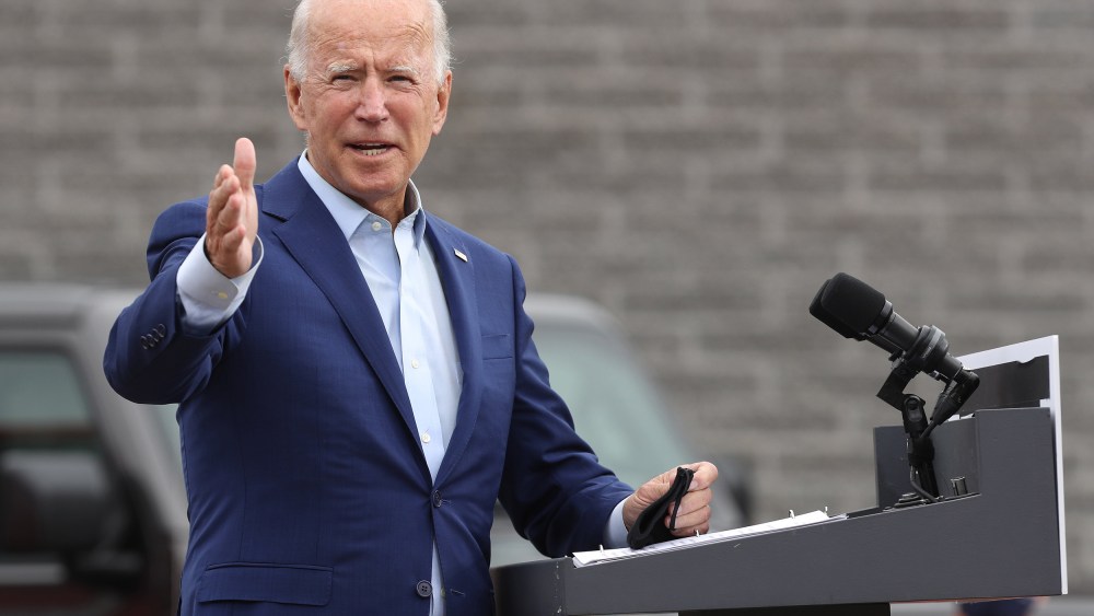 Image: Joe Biden Campaigns In Warren, Michigan