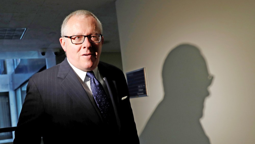 Former Trump campaign official Michael Caputo arrives on Capitol Hill in Washington