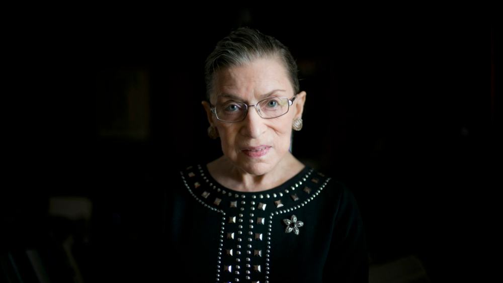 Supreme Court Justice Ruth Bader Ginsburg in Washington.