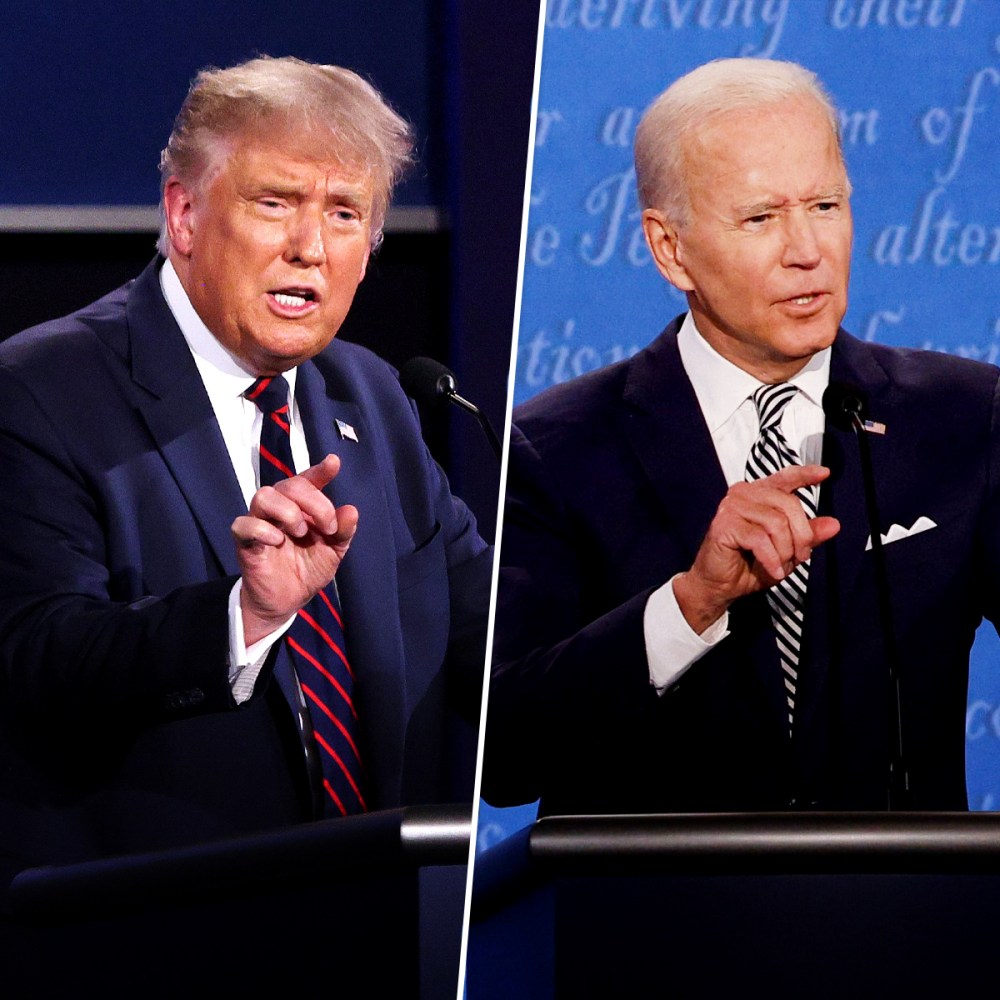 Image: President Donald Trump and Joe Biden during the first presidential debate in Cleveland on Sept. 29, 2020.