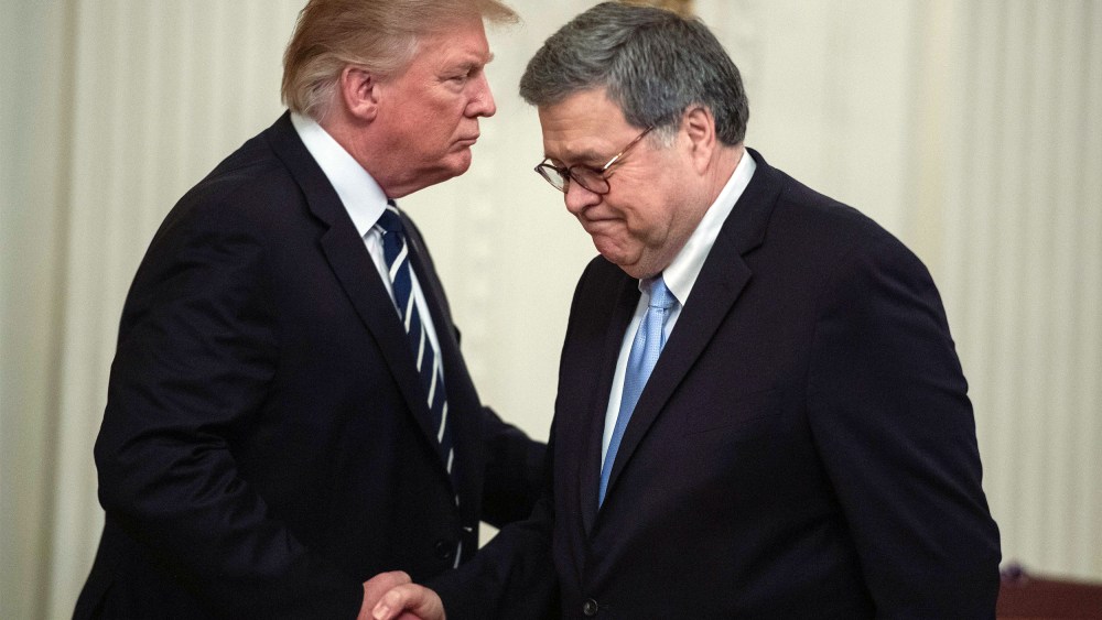 Image: Donald Trump William Barr